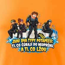 Dva typy potápěčů v neoprenu