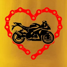 Moto srdce řetěz - silniční