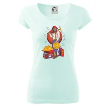 Horník těží bitcoiny