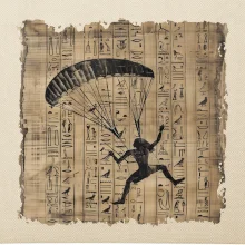 Egyptské hieroglyfy paraglide