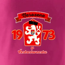 Narozena v Československu - Přelepený znak 1973