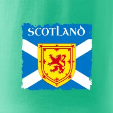 Skotská vlajka s erbem lva