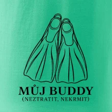 Můj buddy dvě překřížené potápěčské ploutve