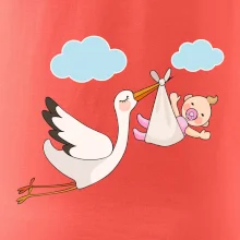 Čáp čekáme miminko - holka