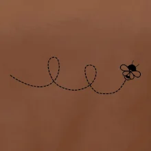 Dráha letu včely - smyčka