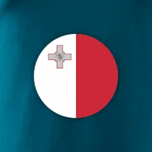 Vlajka Malta kulatá velká