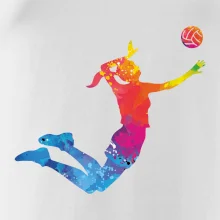 Volejbalista/Volejbalistka splash s míčem