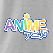 Anime nápis duhový