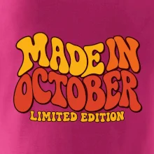 Made in october limited edition retro vlnité písmo
