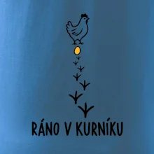 Ráno v kurníku slepice a vejce