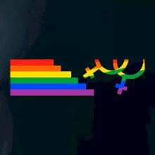 Lesby symbol duha