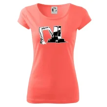 Bagr bez nápisu černobílý