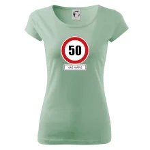 Dopravní značka - rychlost 50 - váš nápis