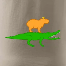 Kapybara na krokodýlovi (Moňas) Kapybara na krokodýlovi (Moňas)