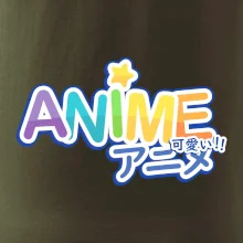 Anime nápis duhový