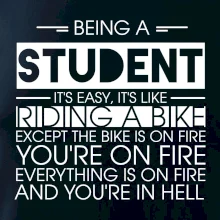 Being a student - bike