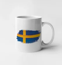 Švédská vlajka kreslená