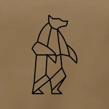 Geometrie lední medvěd stojící