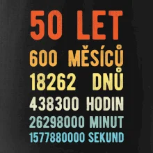 Narozeniny 50 přepočet času