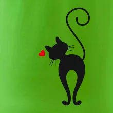 Zamilovaná kočka zezadu