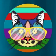 Kočka při barevném západu