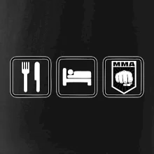 Eat sleep MMA v řádku