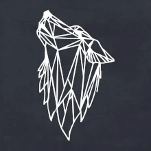 Geometrie - vlk - vyjící