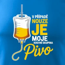V případě nouze je moje krevní skupina pivo