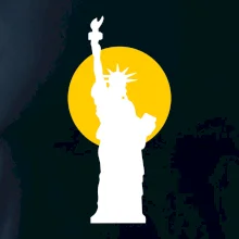 Socha svobody slunce