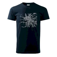 Mapy měst černobílé Budějce