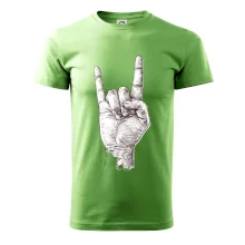 Rocková ruka kreslená