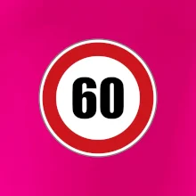 Dopravní značka - omezení rychlosti 60
