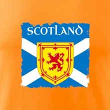 Skotská vlajka s erbem lva