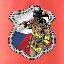 Hasič erb - Česká vlajka