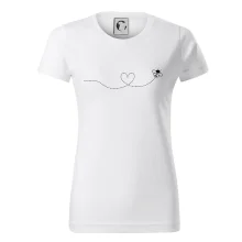 Dráha letu včely - srdce