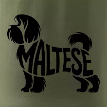 Maltézský psík nápis v těle