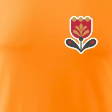 Folklor na prsu tulipán