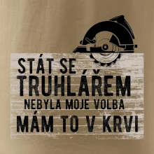Stát se truhlářem nebyla moje volba