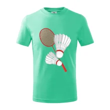 Badminton - pálka a košík