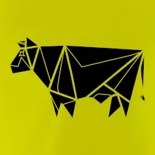 Origami kráva z boku