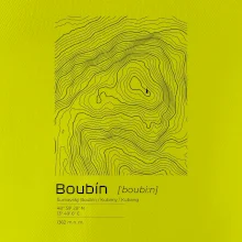 Boubín - vrstevnice v obdélníku