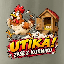 Útěk slepice z kurníku