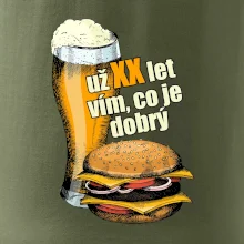 Pivo a burger vím co je dobrý