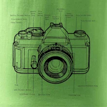 Nákres starý fotoaparát