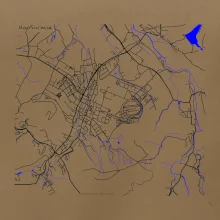 Kopřivnice - Mapa s vodními toky