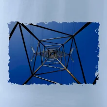 Stožár vysokého napětí zespodu