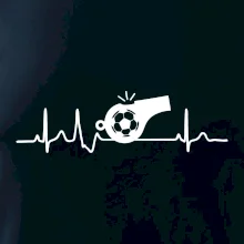 EKG fotbal rozhodčí a píšťalka