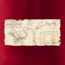 Mapa Báňské dráhy z Moravské Ostravy do Doubravy