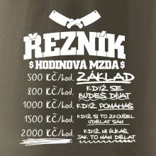 Hodinová mzda řezník