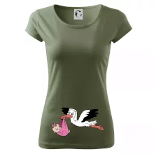 Čáp a miminko - holka (Hana-creative)